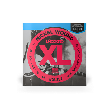 Струны для электрогитары DʼADDARIO EXL157 XL Nickel Wound Baritone Medium (14-68)