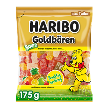 Конфеты Жевательные Haribo Sour Goldbears Кислые Мишки 175g