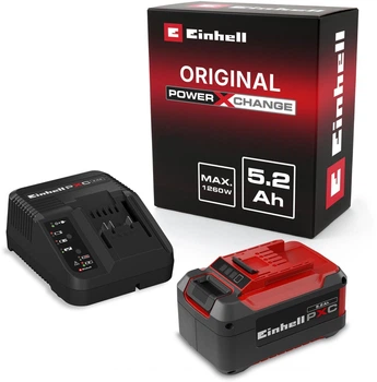 Аккумулятор для инструмента + Зарядное устройство для инструмента Einhell X-Change Plus 18 В Li-Ion 5.2 Ач (4512147)