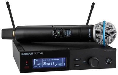 Cyfrowy system bezprzewodowy Shure SLXD24+E/B58-G65 z mikrofonem Beta 58 A (042406898683)
