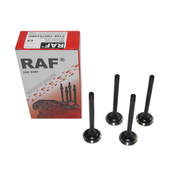 Клапан RAF ВАЗ 2108, 2109, 21099, 2110, 8 клап двиг 1.3-1.5л, ГАЗ двиг ЗМЗ-406, комплект выпуск 4 шт (49088)