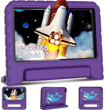 Детский планшет 7" Aocwei X300 4+3/64Gb 4 ядра Android 13 Черный (102011548) - Уценка