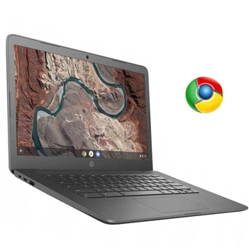 Ультрабук HP Chromebook 14 / 14" (1366x768) TN / Intel Celeron N3350 (2 ядра по 1.1 - 2.4 GHz) / 2 GB DDR3 / 32 GB SSD / Intel HD Graphics 500 / WebCam / ChromeOS б/в