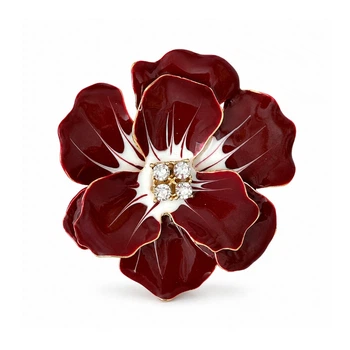 Брошь BROCHE Цветок Магнолия красная BRBF115537