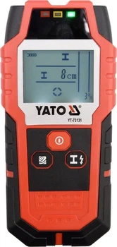 Детектор скрытой проводки YATO цифровой для материалов и электропроводов YT-73131