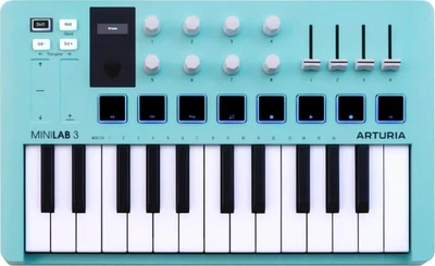 MIDI-клавіатура Arturia MiniLab 3 Aquamarine (3760033532547)