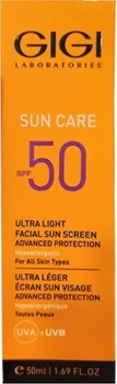 Krem przeciwsłoneczny do twarzy Gigi Sun Care Ultra Light SPF 50 50 ml (7290016871159)