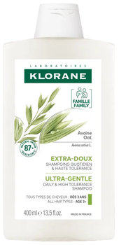 Szampon do włosów Klorane Avena oczyszczający 400 ml (3282779446198)