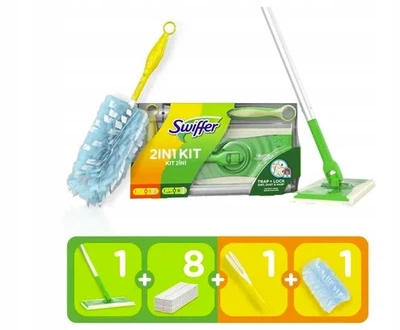 Набір SWIFFER швабра Traps & Locks та піпідастр для збору пилу Swiffer Duster