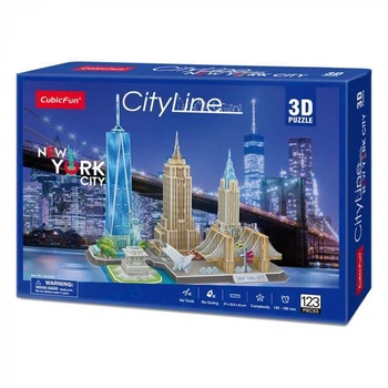 3D пазл CubicFun City Line Нью-Йорк (MC255h) 4982882