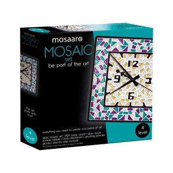 Набор для стеклянной мозаики Mosaaro Часы квадратные (MA4002) 5249900