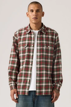 Мужская фланелевая рубашка Levi's 54(2XL) Принт клетка (148460)