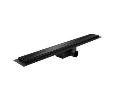 Лінійний душовий трап KOER FD08 GLASS Black 500 мм, чорний, нержавіюча сталь SUS304