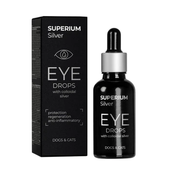 Капли для глаз для кошек и собак SUPERIUM Silver с коллоидным серебром от конъюнктивита инфекций заболеваний глаз гигиеническое средство 30 мл 9101