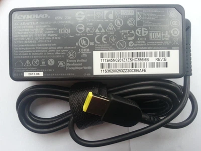 Блок питания Lenovo 65W ADLX65NCT3A 20V, 3.25A, разъем прямоугольный (pin inside) [3-pin]