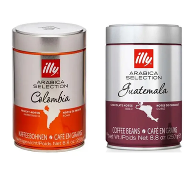 Набор кофе в зернах № 2 Illy 100% arabica ж/б 2шт