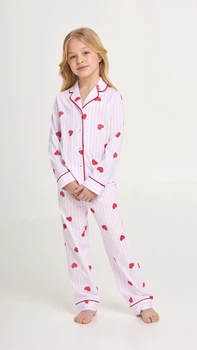 Пижама детская для девочки ellen loveu Gpk 5580/01/01 152см бело/розовая