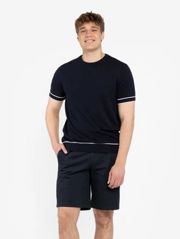 Футболка чоловіча темно-синя 100% бавовна Arber Crew-neck SS120 XL зріст 5 темно-синій (M09.33.09.622)