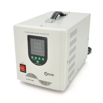 ДБЖ з правильною синусоїдою Europower EP-MPS-2000/12 (1200 Вт) 5/10/15/20/30А, під зовнішню АКБ 12В (AGM/GEL/LFP), Q1 (390*245*275) (UG-39302)