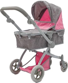 Візок для ляльок Baby Sophie Mix 2в1 Сірий 56090 (8596164157510)