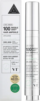 Восстанавливающая ампула для укрепления волос VT Cosmetics PDRN Reedle Shot Hair Ampoule 100dl с PDRN и пептидами 15 мл (8803463011659)