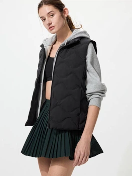 Теплый жилет короткий женский Uniqlo 954191412 S Черный (1159862557)