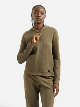 Толстовка на молнии с капюшоном женская Armani Exchange 93658933 S Зеленая (1159864027)