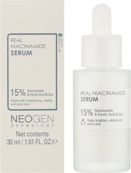 Многофункциональная сыворотка для лица Neogen Dermalogy Real Niacinamide 15% Firming Serum с ниацинамидом 30 мл (8809653246955)
