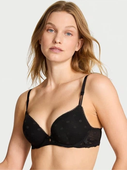Бюстгальтер с Push-up с косточками Victoria's Secret 780758528 38C Черный (1160479738)