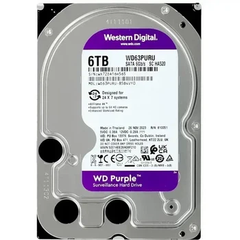 Жесткий диск WD Purple 6 TB (WD63PURU)