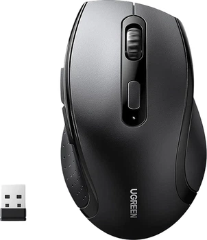Беспроводная Мышь UGREEN M511 2.4G USB 1600 DPImax 2xAAA Black (44952)