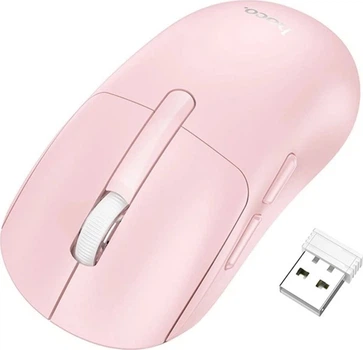 Беспроводная Мышь Hoco DI88 2.4G+Bluetooth (800 - 1600 DPI) 1xAA Pink (45125)