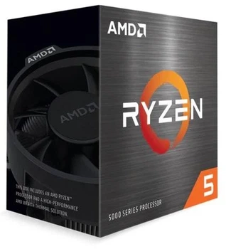 Процесор AMD (AM4) Ryzen 5 5600X, Box, 6x3.7 ГГц (Turbo Boost 4.6 ГГц), L3 32Mb, Vermeer (Zen 3), 7 нм, TDP 65 Вт, розблокований множник, кулер Wraith Stealth (100-100000065BOX)