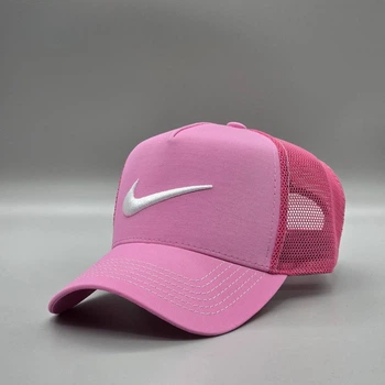 Кепка тракер Nike с сеткой летняя розовая