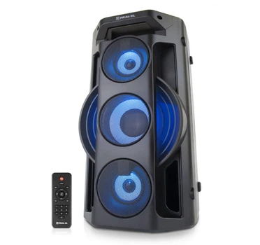 Портативна колонка бумбокс REAL-EL X777-PSS Boombox 65W Bluetooth TWS, RGB, Black