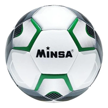 Мяч футбольный "Minsa", размер 5 (зеленый)