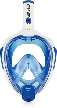 Повнолицьова маска Aqua Speed DRIFT 7086 розмір S/M, синьо-біла