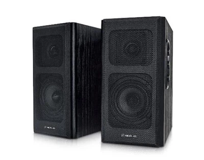 Колонки 2.0 REAL-EL S-250 Black, 2 x 10 Вт, МДФ, живлення від мережі 220V, керування збоку (S-250)
