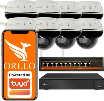 Zestaw do monitoringu ORLLO 8 kamer TZ7 NVR Switch PoE (8-TZ7-NVR)