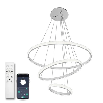 Светильник LED подвесной LUMINARIA JULIE CRYSTAL 75W 3R WHITE (с пультом)