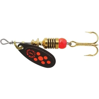 Блесна Mepps Black Fury №1 3.5g Black Fluorescent Red Dots