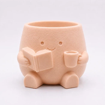 Кашпо 3D More Книголюб 12x12.6x8.4 см 450 мл Бежевый