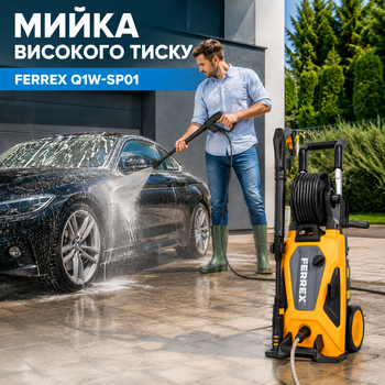 Мойка высокого давления Ferrex Q1W-SP01 2400 Вт 170 Бар