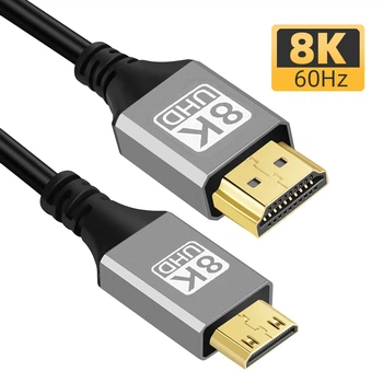 Кабель HDMI 2.1 (папа) на Mini HDMI (папа) 8K/60Hz Stone переходник адаптер (ST-Mini-HD-8K-1M)