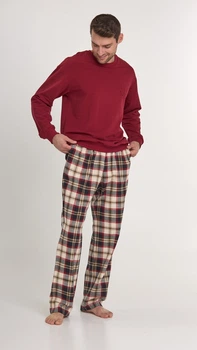 Піжама чоловіча Ellen Merlot mpd 0583/01/02 2XL бордо