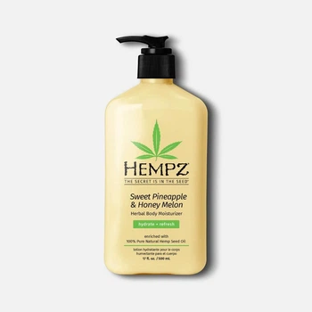 Молочко рослинне зволожуюче для тіла "Ананас-Медова диня" Hempz 500 ml (2288-03)
