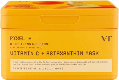 Маска с витамином С и астаксантином VT Cosmetics Vitamin C Astaxanthin Mask 30 шт (8803463017927)