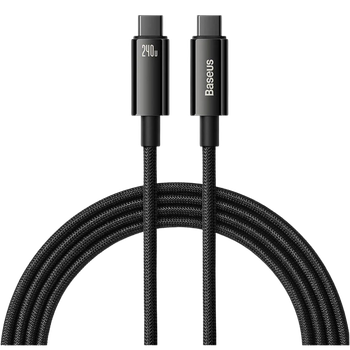 Кабель Baseus Tungsten Gold Data Type-C to Type-C 240W (2m) Black