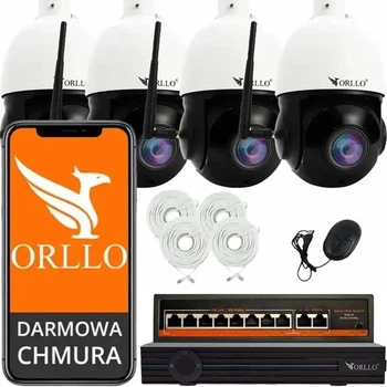 Zestaw kamer IP ORLLO Z10 N-NVR1 4 szt. (4XZ10-NVR1-SW2)