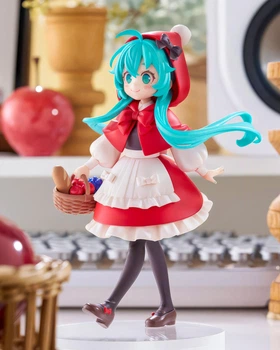 Коллекционная аниме-фигурка Furyu Miku Hatsune "Akazukin" Desktop Fairy Мику Хацуне "красная шапочка", 18 см